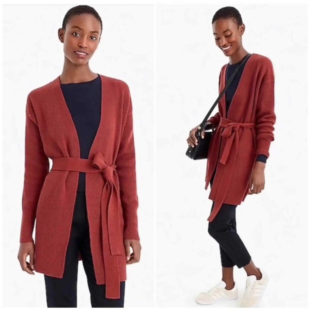 J. Crew Women's Rust Cardigan Sweater